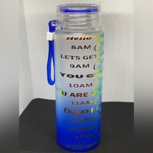 Glass water bottle